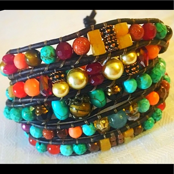 Handmade Renaissance Leather Wrap - Picture 1 of 6